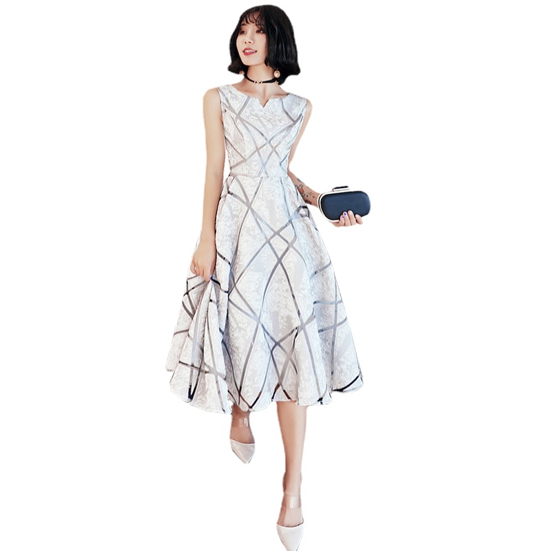 

S9108 Custom Made Sliver Gray Red White Bridesmaid Dresses Princess Woman Girl A-Line Sleeveless Party Prom Dress Lady