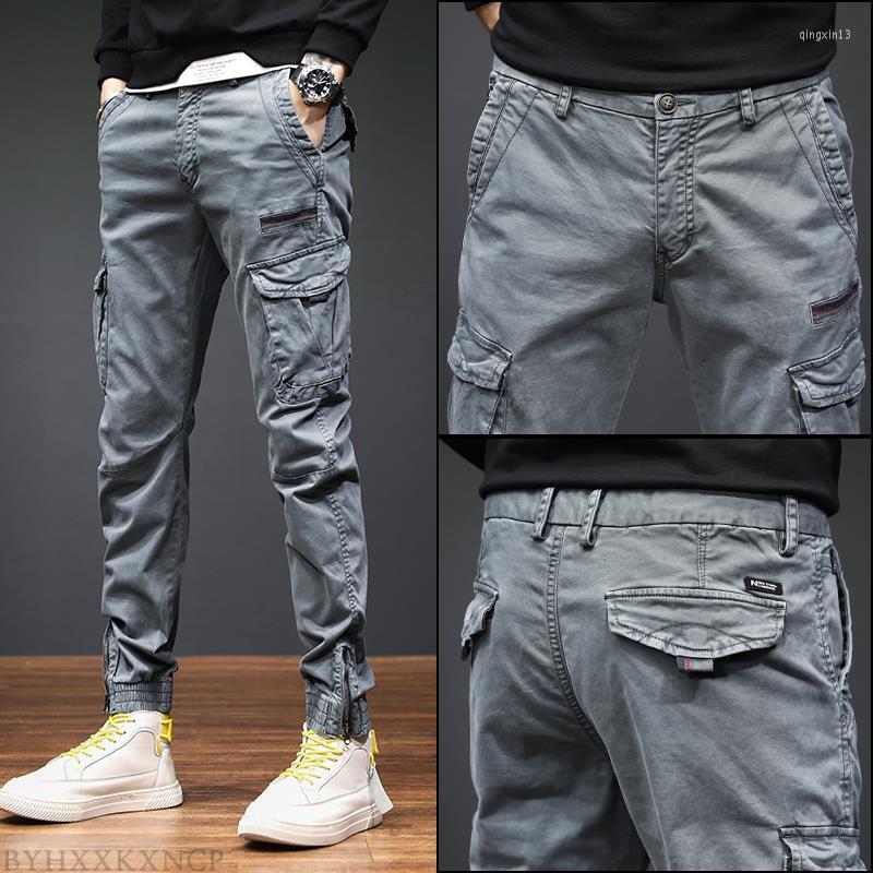 

Men's Pants Spring And Autumn 2023 Cargo For Men Feet Slim Versatile Sports Small Casual Streetwear, Gray