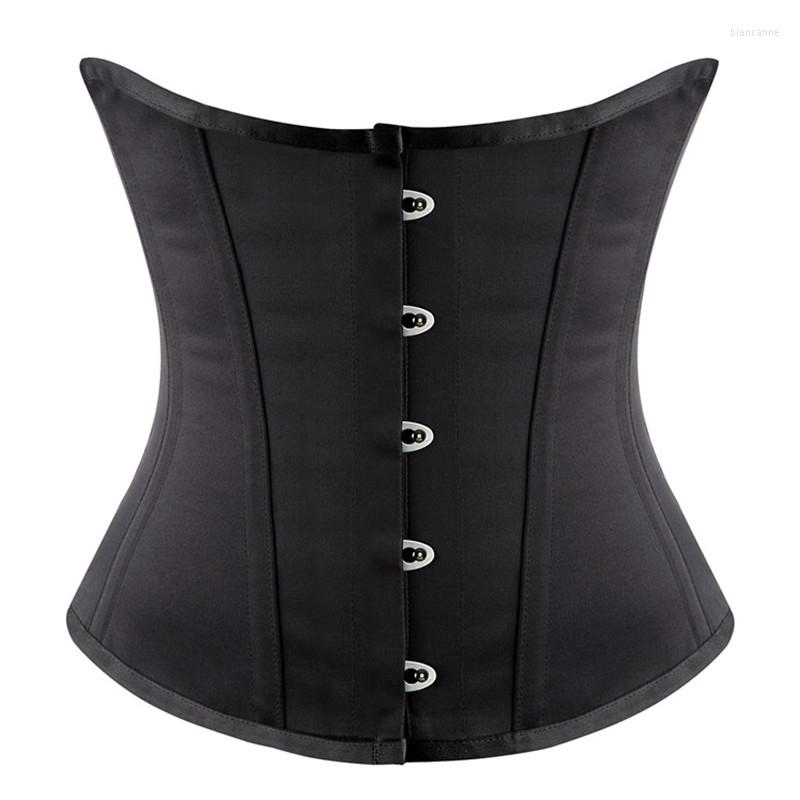 

Women's Shapers SEXY Gothic Underbust Corset And Waist Cincher Bustiers Top Workout Shape Body Belt Plus Size Lingerie Corselet, Black