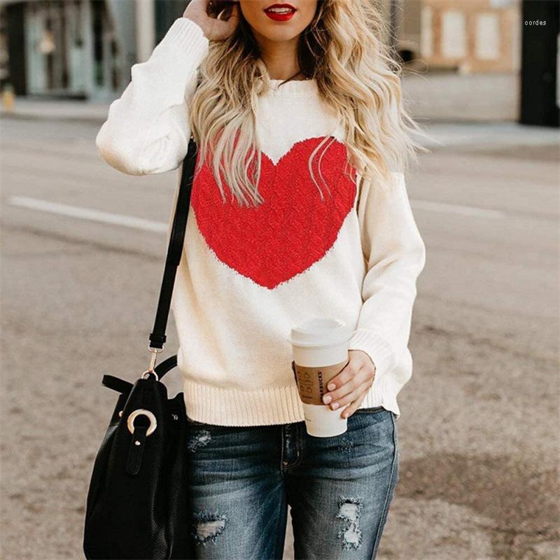 

Women' Sweaters Autumn And Winter Women' Knitted Sweater Love Pullover, Black