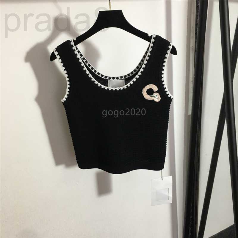 

Women' T-Shirt Designer 2022 Brand Tee Knits Tops With Letter Pattern Girls Milan Runway Crop Top Shirt High End Scoop Neck Sleeveless Stretch Pullover Vest NTUH, Purple