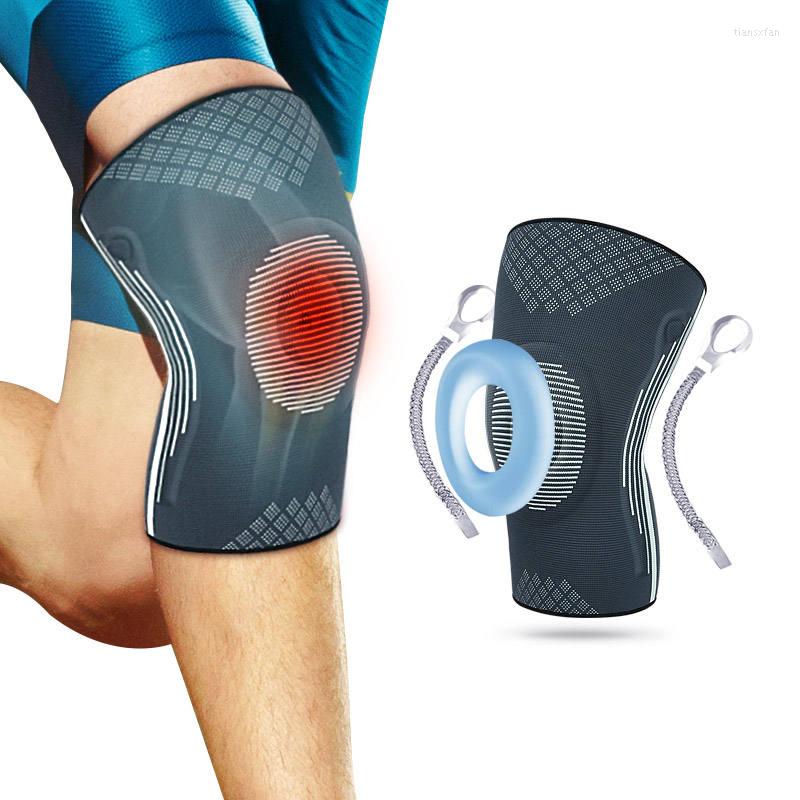 

Knee Pads Compression Sleeve Professional Brace Leg Fixed Support With Patella Gel Pad Stabilizer Bandage For Running Workout, Picture shown