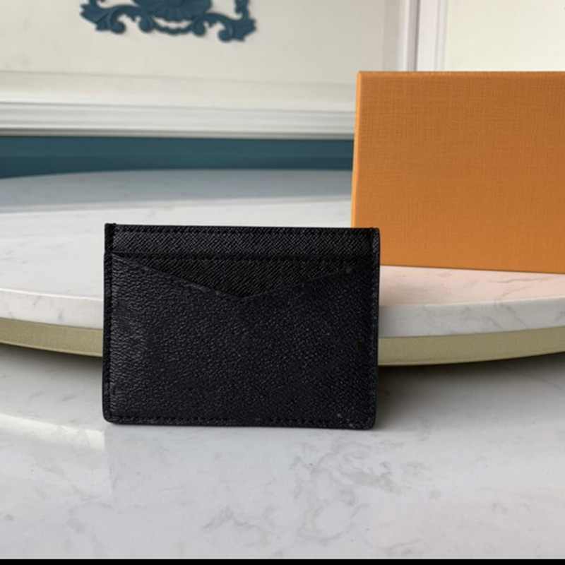 

Trendy Card Holders Sold with Box Checker Prints Coated Canvas with Genuine Leather Trim Card Case for Sale, Waterwave black