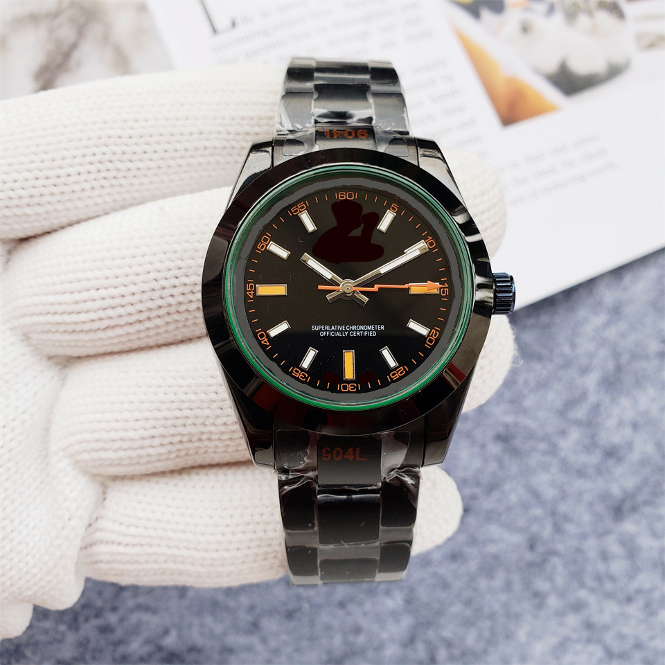 

Watch Automatic Mechanical Mens Watches 41mm Silver Wristband Waterproof All Stainless Steel Wristband Fashion Designer Wristwatch a21, Color3