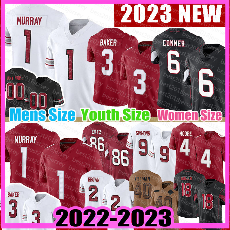 Budda Baker Kyler Murray Football Jersey Man Arizonas James Conner Cardinal Zach Ertz Isaiah Simmons Rondale Moore Marquise Brown Paris Johnson J-image-920875284