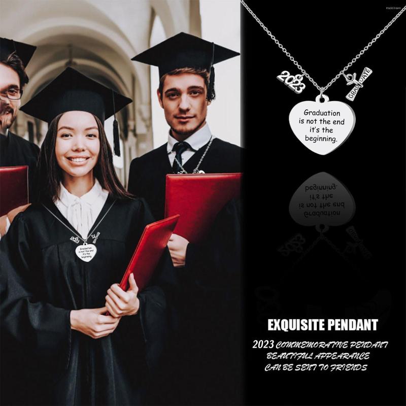 

Chains 2023 Graduation Season Love Necklace Graduate Stainless Steel