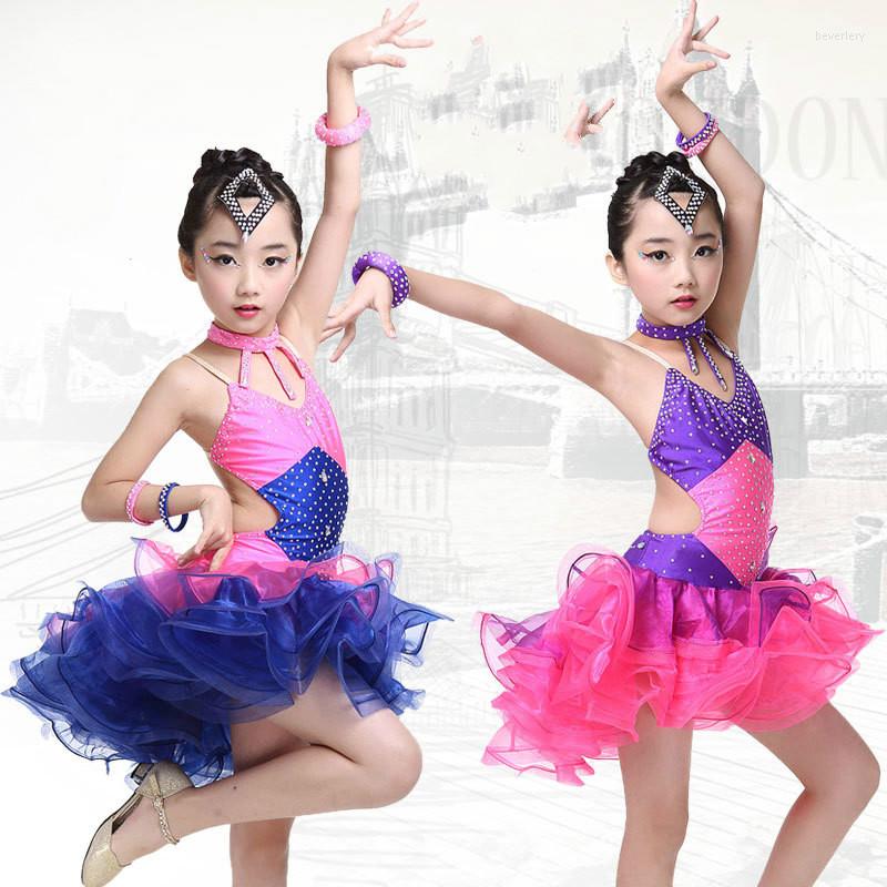 

Stage Wear Girls Latin Dance Children's Performance Drills Tassel Clothing