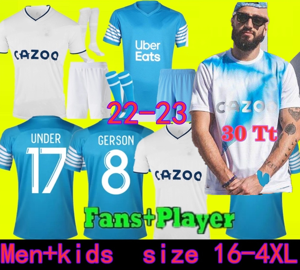 

CUISANCE soccer jersey 22 23 fourth 4th maillot foot GUENDOUZI BENEDETTO KAMARA PAYET marseilles 2022 2023 football shirt de men kids kit, 22 23 home