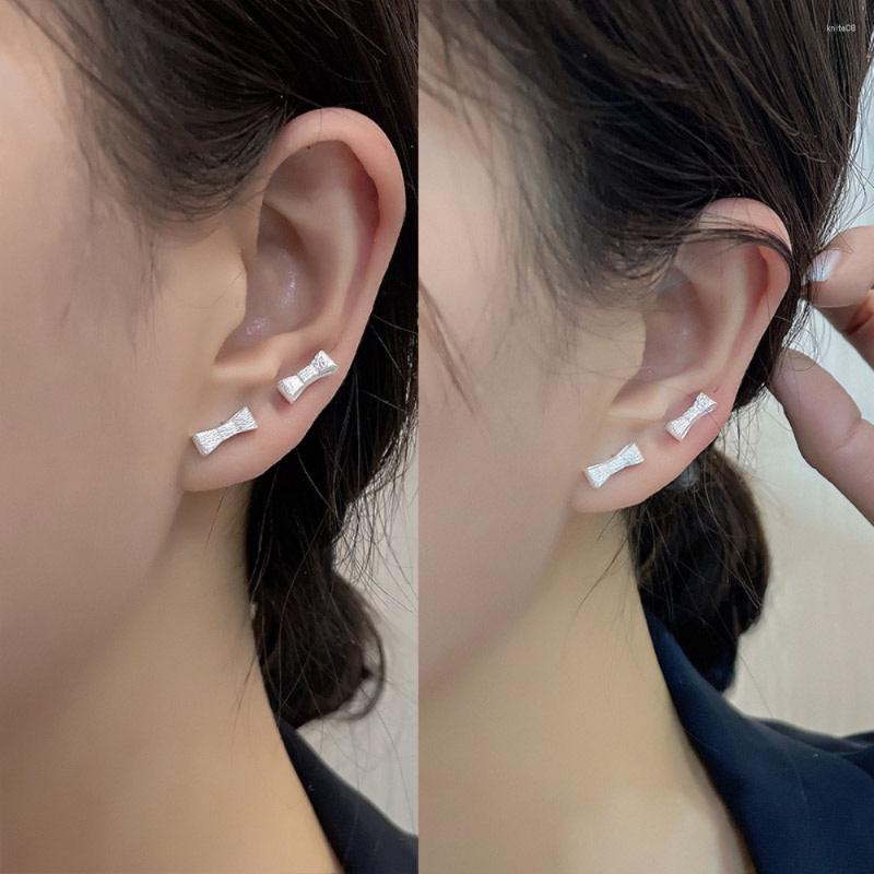 

Stud Earrings Korean Temperament Piercings Earring Commute Frosted Bow For Women Exquisite Jewelry Gifts Pendientes Mujer 2023