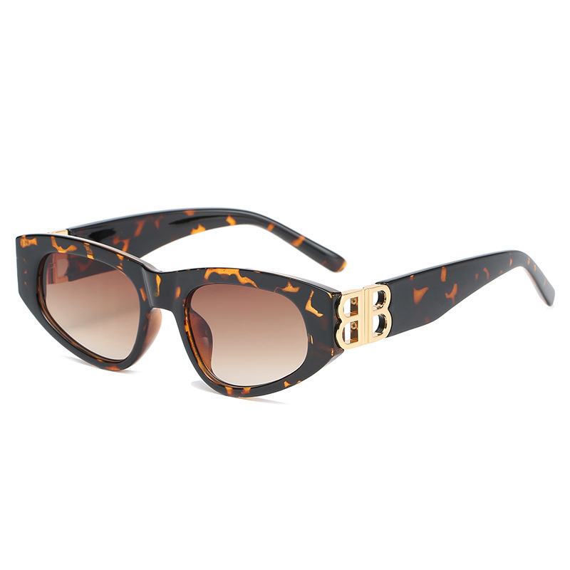 

Women Sunglasses Luxury Designer Letter B Butterfly Adumbral Small Frame Oval Solid Sunglasses for Men UV400 Sunglasses
