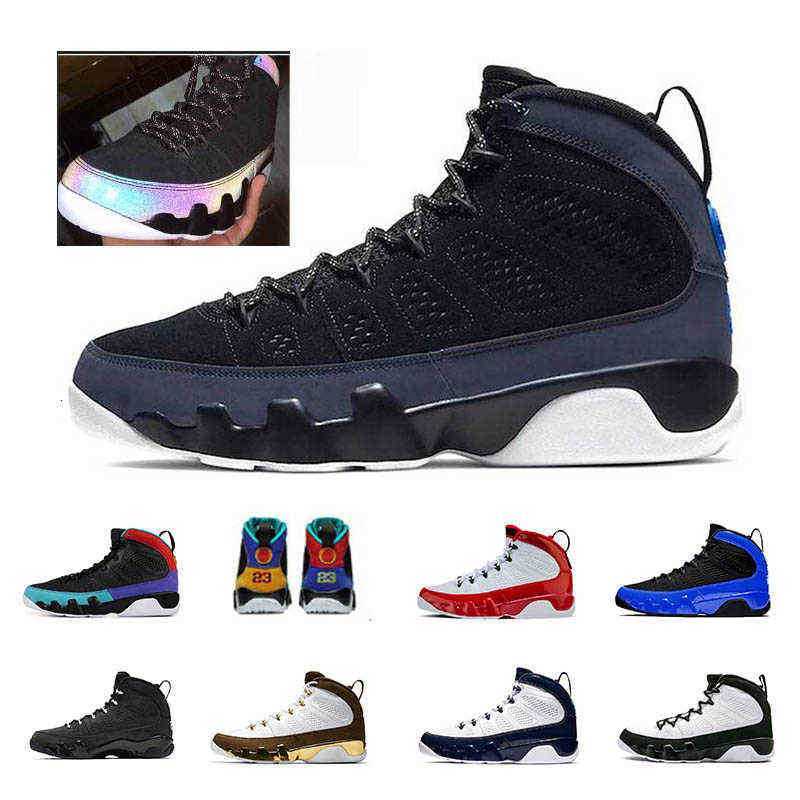 

Racer Blue 9 9s men basketball shoes OG space jam The Spirit gym red UNC Anthracite Bred White sport sneakers