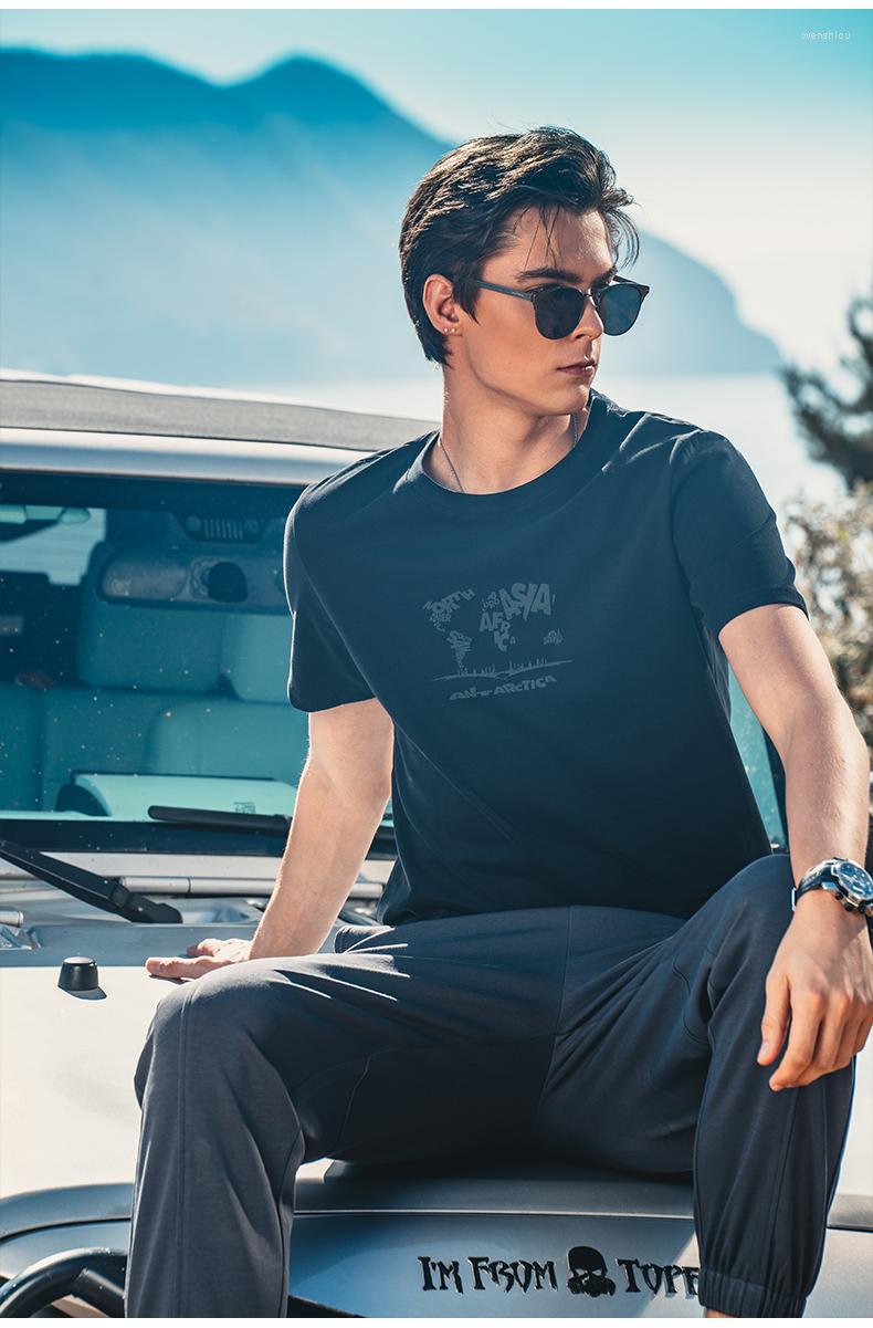 

Men' T Shirts YTX2846 2023 Spring/Summer Cotton Heavy Weight Brushed Short Sleeve T-shirt Men, White