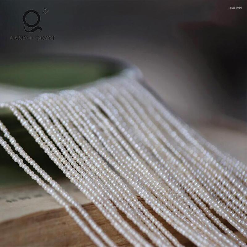 

Loose Gemstones White 2-2.5mm Small Freshwater Near Round Baroque Pearls For Sale Natural