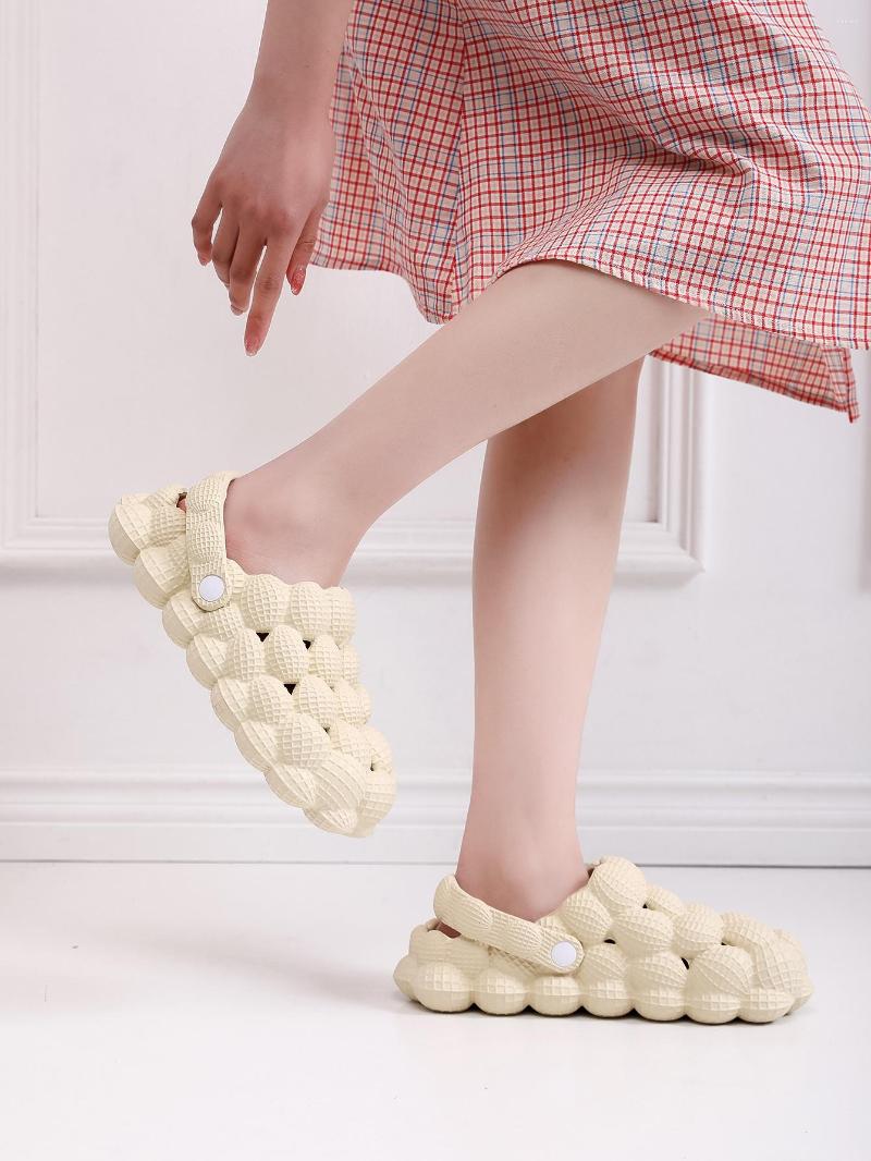 

Slippers Women's Shoes Thick Soled Eva Sandals Cloud Color Men's And Lovers', Pink