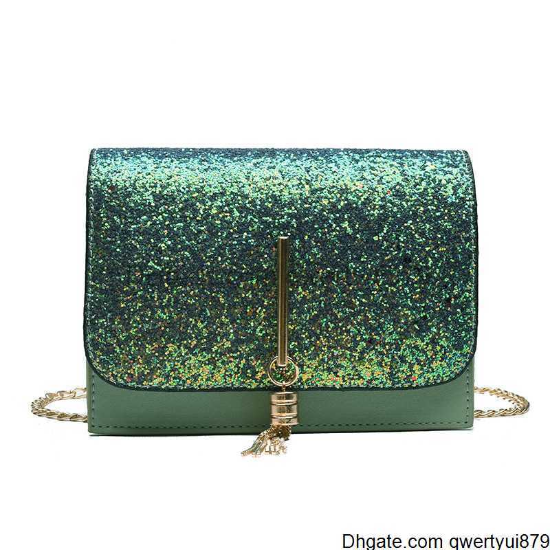 

qwertyui879 Dome Cameras fashion women bag ins Internet celebrities tassel chain shoulder bag for girl gift new arrival pu material black green red 413SMT
