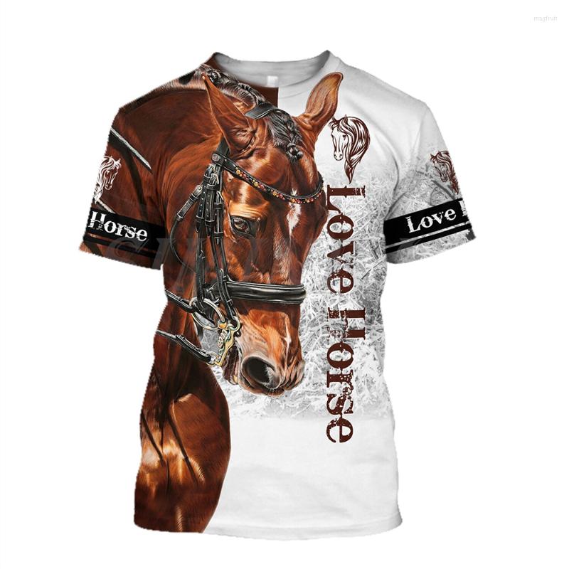 

Men's T Shirts 3D Printing Horse Shirt Unisex Fashion Men's Tee Large Loose O-Neck T-Shirt Casual Short Sleeve Clothes, Ofsf-1583