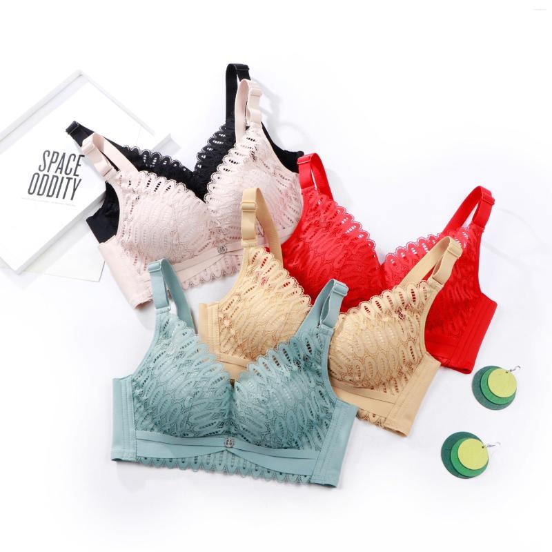 

Bras Non Magnetic Bra Thin Cup Breathable Cotton No Steel Ring Underwear, Black