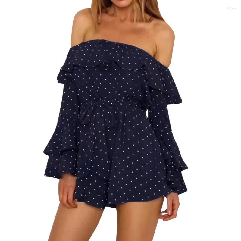 

Casual Dresses Women Summer Dot Chiffon Condole Belt Mini Dress, Navy