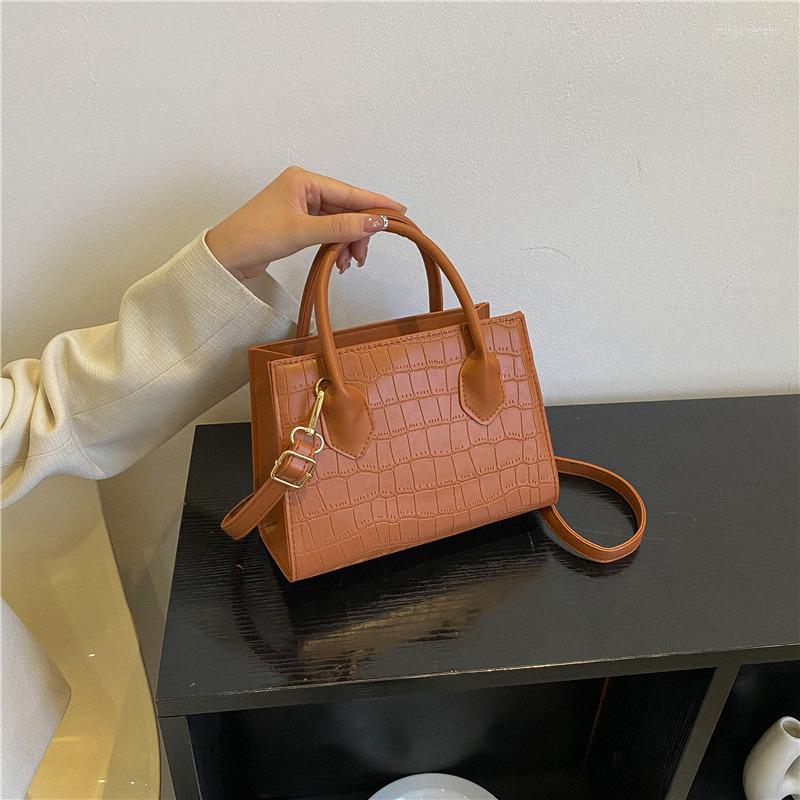 

Evening Bags Square Crossbody For Women Fashion Handbags And Purses Ladies Shoulder Bag Small Top Handle, Brown