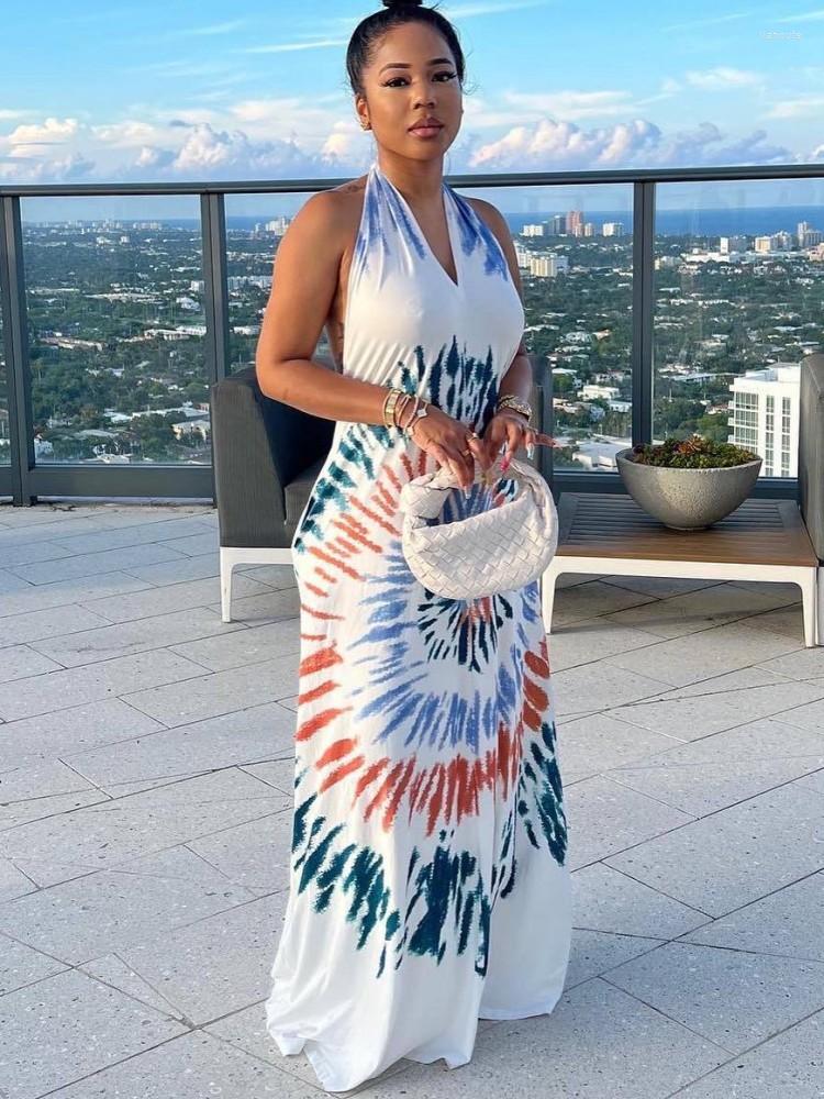 

Ethnic Clothing African Print Dresses For Women 2023 Dashiki Patchwork Pleated Africa Clothes Big Size Sleeveless Robe Maxi Dress Vetement
