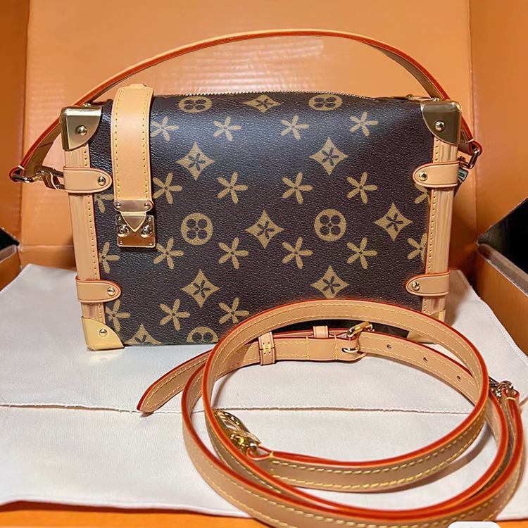 

Brown flowe M46358 M21741 Womens clutch bag Luxury Embossed the tote Designer handbag shoulder Bag Mens crossbody side trunk box Genuine Leather big purse woman bags, Mon0gram