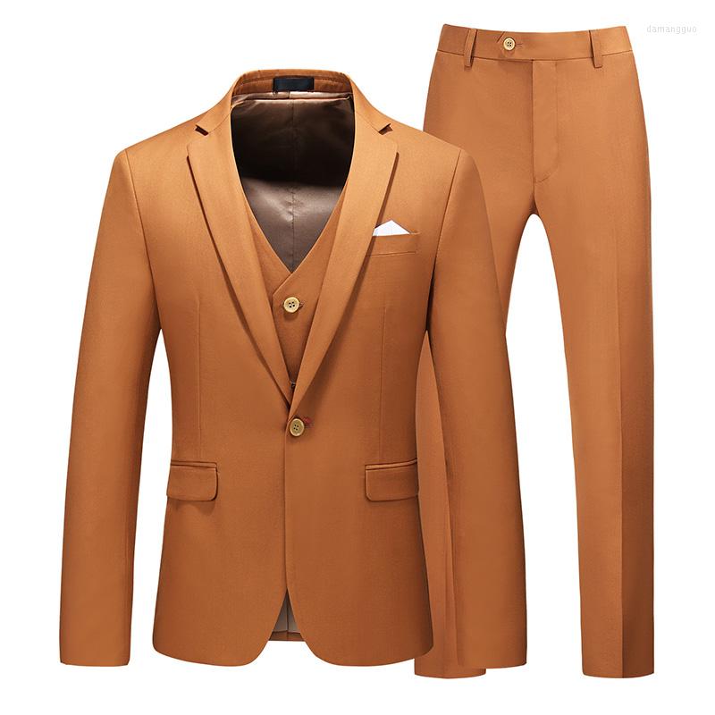 

Men's Suits Men's Large Suit Three-piece Set 15 Solid Colors Wedding Dress Blazer Sets, Sky blue