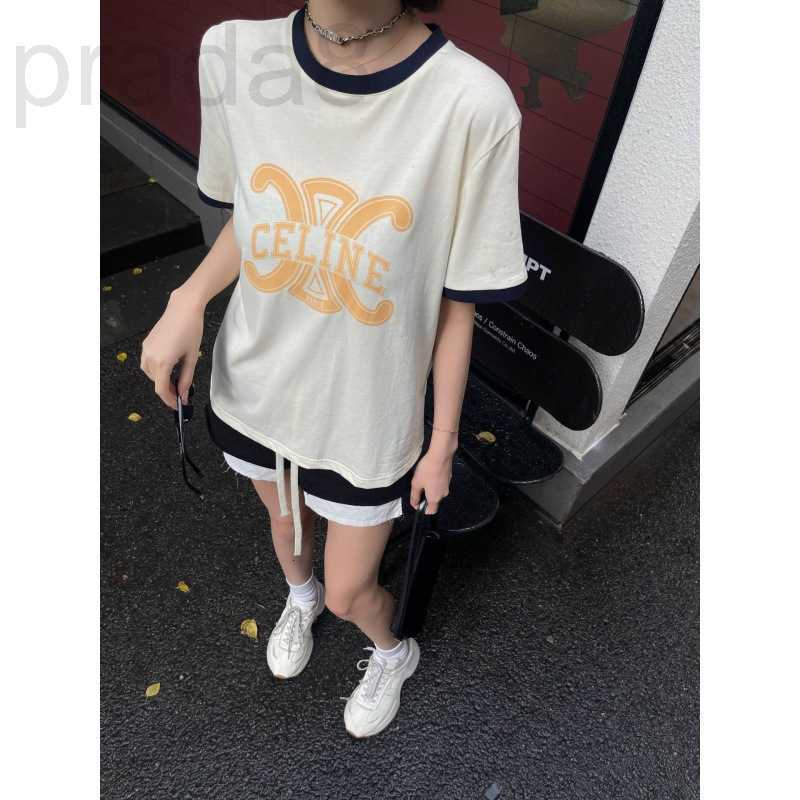 

Women' Hoodies & Sweatshirts designer 23 Spring/Summer New Casual Simple Triumphal Arch Printing Slim Short Sleeve T-shirt 6FRW, White8