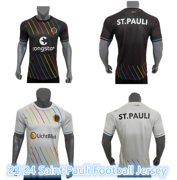 

23 24 Saint Pauli fans soccer jerseys Football Club Home Away fans Football Jersey men maillot de foot Men Personalized Customized Jersey, White