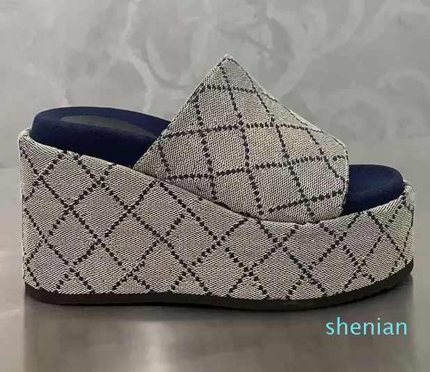 

Italian Designer Wedge Sandals Women Platform sandal platform 4CM heel 8.5cm Size 35-41 model, Yellow