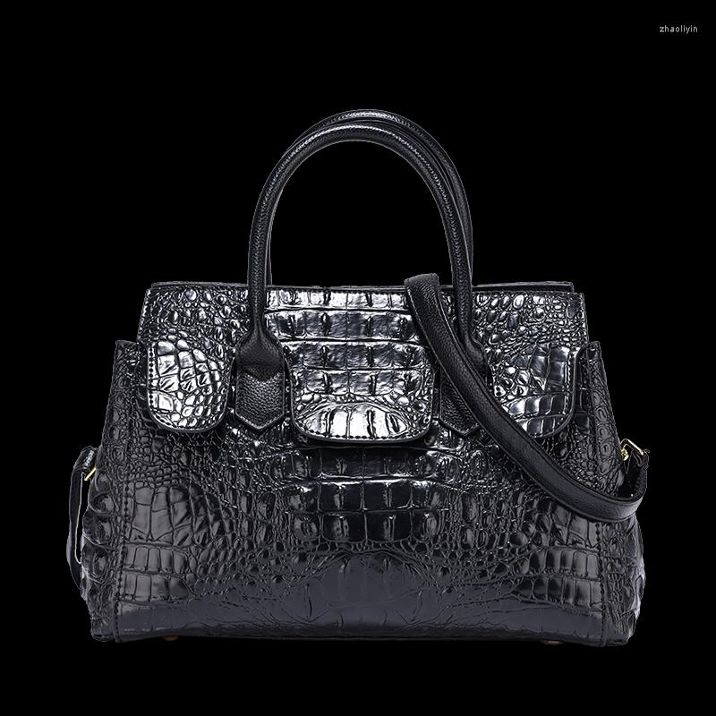 

Evening Bags Vintage Fashion Crocodile Grain PU Women's Bag Handbags Luxury Women Shoulder Designer Crossbody Boston Pillow, Green