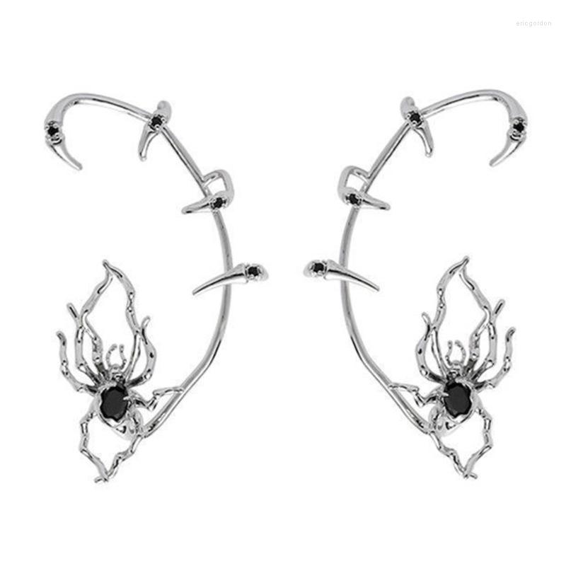 

Backs Earrings Spider Zircon Cuff No Perforation Ear Clip Jewelry Gift For Women