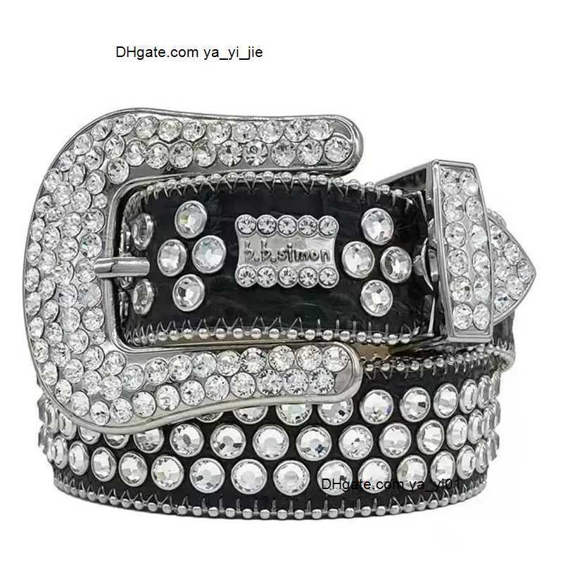 

Designer Belts Fashion Classic Bb Belts simon Mens Womens rhinestone belt with bling rhinestones miss seller 400, Yellow