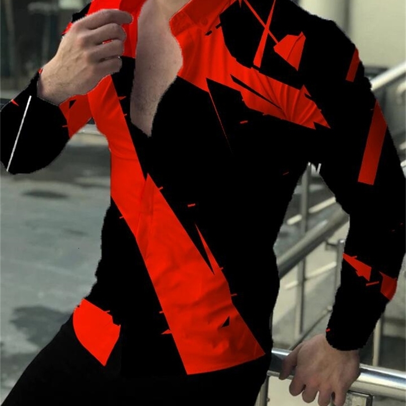 

Mens Casual Shirts Mens Tops Luxury Social Mens Shirt Lapel Button Down Shirt Casual Plaid Print Long Sleeve Mens Club Prom Cardigan Top 230413, Yy00105