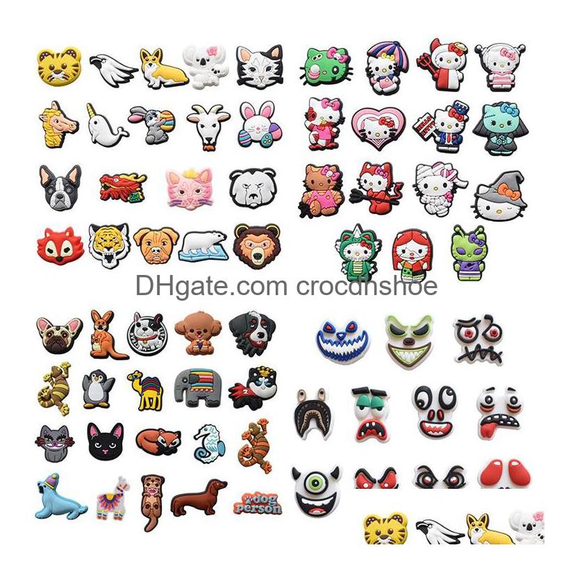 

Shoe Parts Accessories Cute Cartoon Super Cool Shoes Garden Decorations Fit Croc Charm Children Party Presents Drop Delivery Otdfv