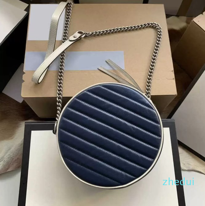 

Designer-Round bread bag Modelling is novel The round bag shaped Cell Phone Pocket Genuine Leather fashionbags