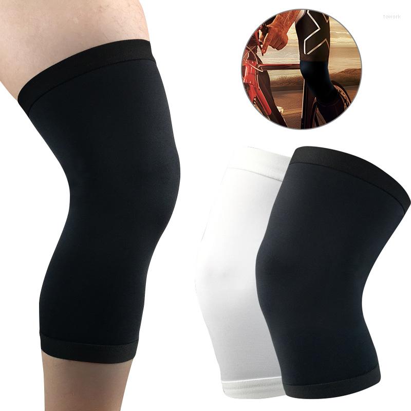 

Knee Pads 1Pcs Elastic Non-slip Breathable Cycling Support Braces Sports Compression Running Basketball Fitness Kneepad, Black