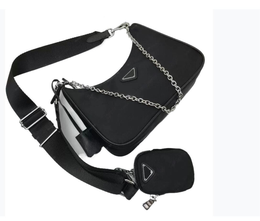 

Sale 3 piece high quality man womens Luxurys Designers bags handbags hobo purses lady handbag crossbody shoulder channeltrendy latest fashion bags, Black