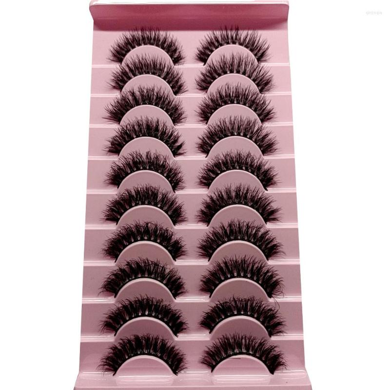 

False Eyelashes 10 Pairs Lashes 3D Mink Faux Cils Dramatic Volume Makeup Extension
