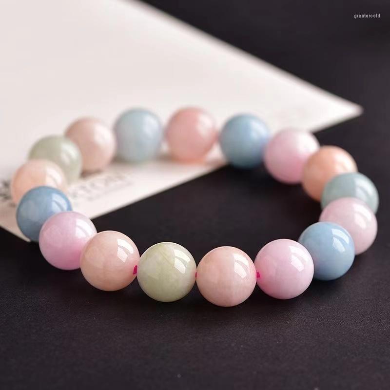 

Strand Natural Morganite Crystal Bracelet