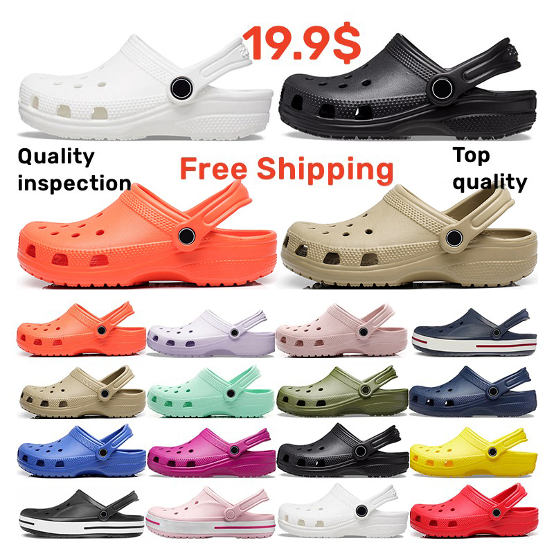 

2023 crocs charms sandals salehe bembury croc sandal pollex clog crocodile buckle designer slippers Black Sasquatch slides women mens clogs casual shoes loafers, Color 1