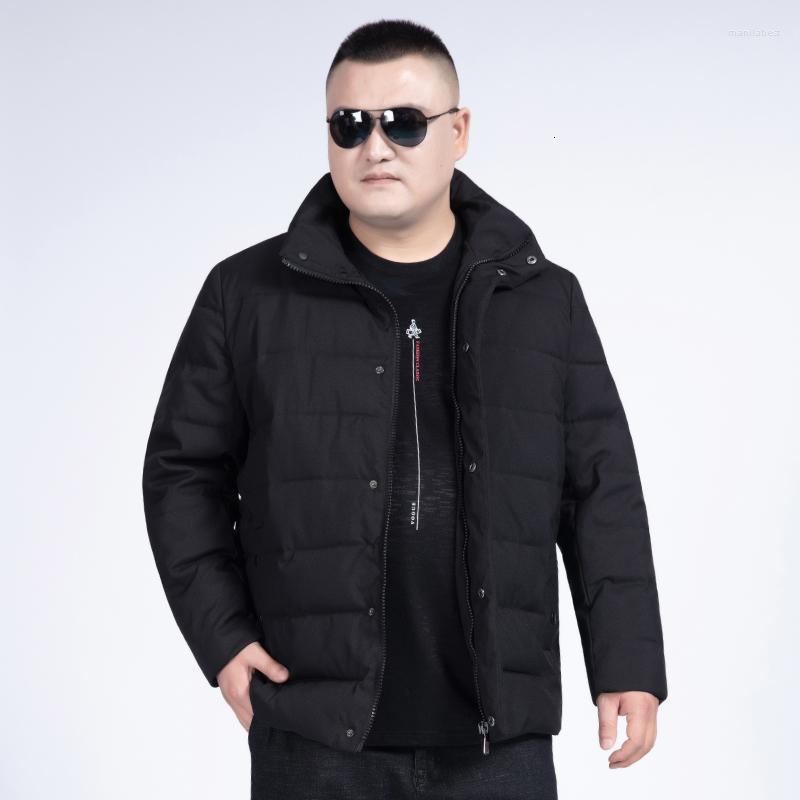

Men's Down Plus Size 10XL 9XL 8XL 6XL 5XL Mens Winter Jackets Fashion Leisure Hat Short Cotton-Padded Isoft Warm Parkars Jacket, Black