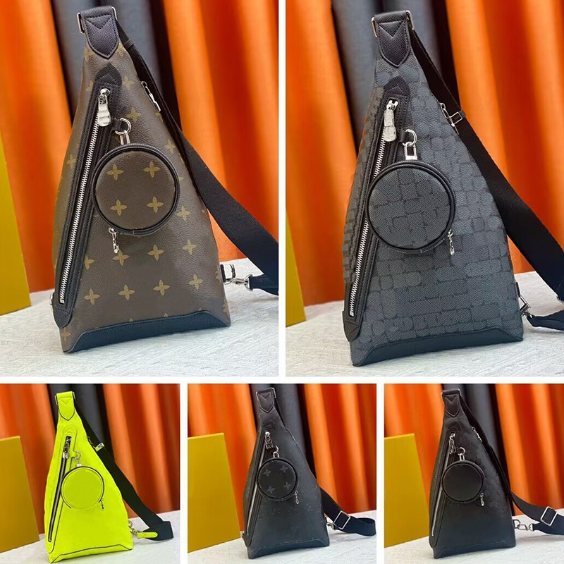 

Top Designer bag Mens fashion patchwork shoulder bag M30936 Vintage Canvas Bag Leather crossbody bag High end temperament wallet card bag, Black 1
