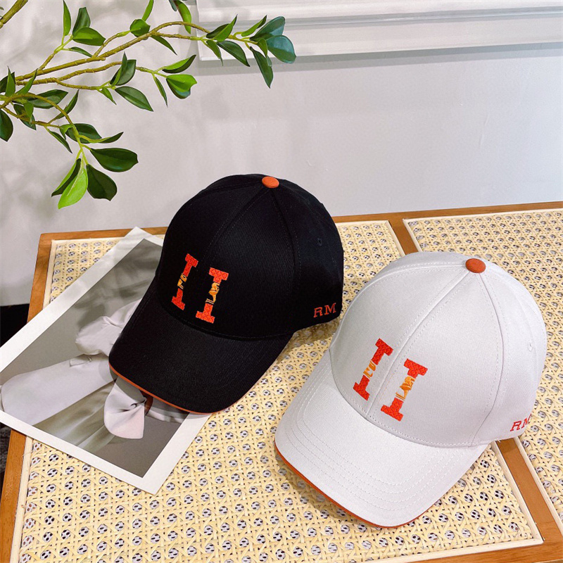 

High Quality Baseball Caps Designer Brand Ball Hats Fashion Street Cap Luxury Wide Brim Hats Sport Sunhat Leisure Caps 2 Colors, H1