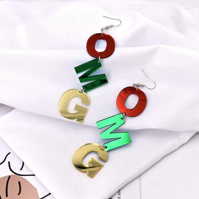 

Dangle Earrings Exaggerated Cute Acrylic LOVE YOU Letter Long Drop For Woman Girls Lovely Korean Fashion Party Jewelry Valentines Gifts