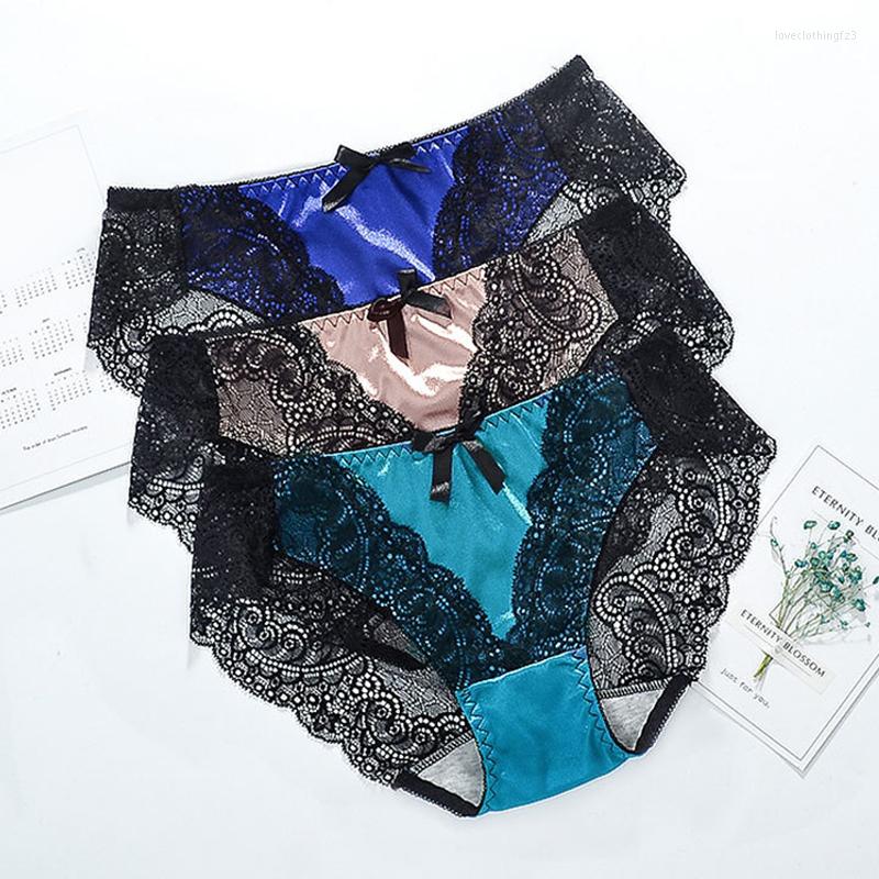 

Women's Panties Women's Cotton Underwear Sexy Lace Female Low Waist Underpants Breathable Seamless Ladies Fashion Briefs, 07