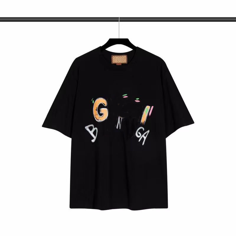 

Fashion Mens T Shirts Women Designers T-shirts Tees Apparel Tops Man s Casual Chest Letter Shirt Luxurys Clothing Polos Sleeve Clothes Bur Tshirts Plus Size S-5XL