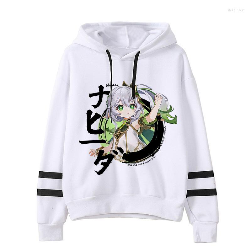 

Women's Hoodies 2023 Genshin Wanderer Faruzan Printed Sweatshirts Unisex Impact Y2k Hu Tao Zhongli Hooded Kawaii Cartoon Mange T, Black32422
