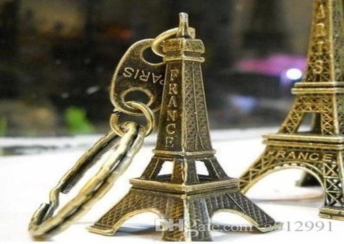 

couple lovers key ring advertising gift keychain Alloy Retro Eiffel Tower key chain tower French france souvenir paris keyring key6406574