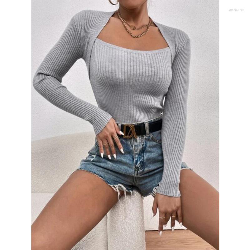 

Women's Hoodies 2023 Autumn Winter Long -sleeved Knitted Bottom Sweater Collar Sleeve Clean Color Pumping, Brown