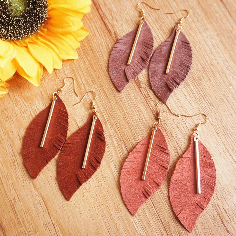 

Dangle Earrings Sheepskin Cashmere Genuine Leather Earring Bohemian Trendy Retro Display High Quality Women For Holiday Party